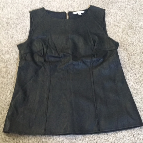CAbi Tops - Cabi faux leather top